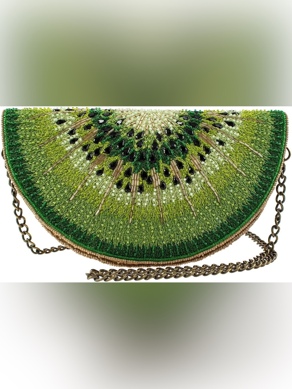 Mary Frances Tart & Kiwi Krush Crossbody Beaded Bag